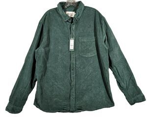 NEW Alpine Design Women's Corduroy Shirt Olive Haze Size XL 00149